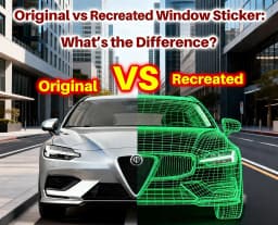 Original vs Recreated Alfa Romeo Window Sticker: What's the Difference?